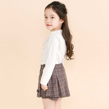 日本童裝  SLAP SLIP 荷葉邊長袖上衣 80-130cm 女童款 秋季 TOPS
