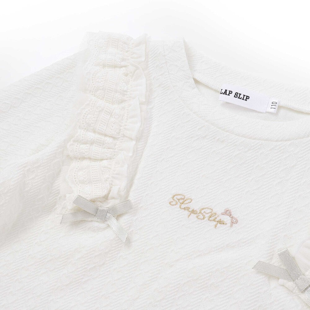 日本童裝  SLAP SLIP 荷葉邊長袖上衣 80-130cm 女童款 秋季 TOPS