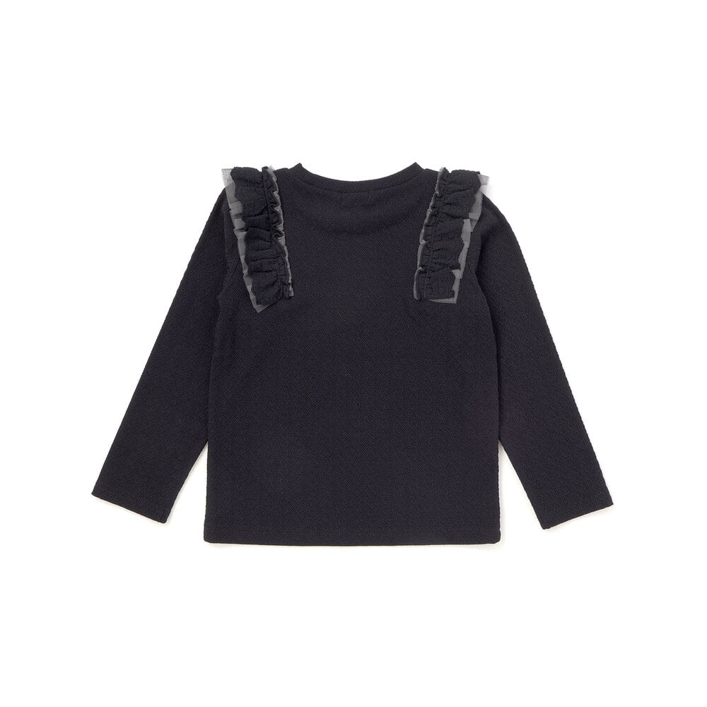 日本童裝  SLAP SLIP 荷葉邊長袖上衣 80-130cm 女童款 秋季 TOPS
