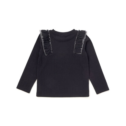 日本童裝  SLAP SLIP 荷葉邊長袖上衣 80-130cm 女童款 秋季 TOPS