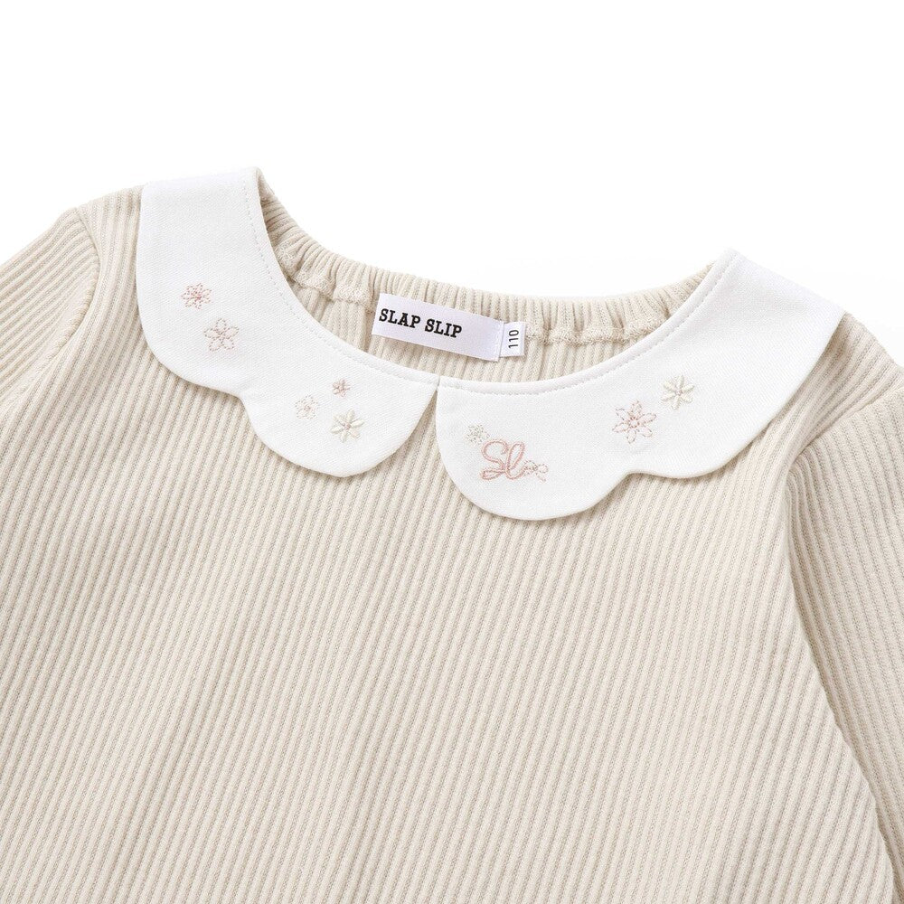 日本童裝  SLAP SLIP 荷葉邊下擺上衣 80-130cm 女童款 秋季 TOPS