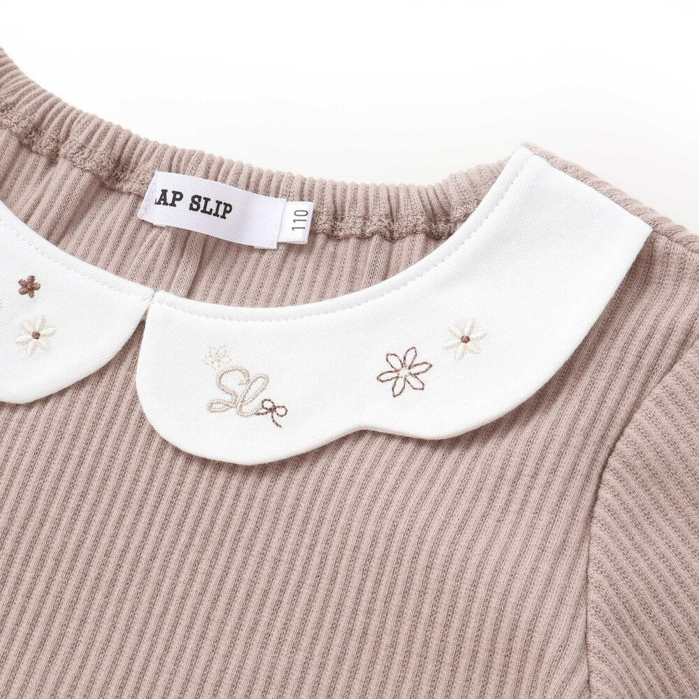 日本童裝  SLAP SLIP 荷葉邊下擺上衣 80-130cm 女童款 秋季 TOPS
