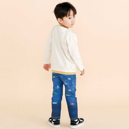 日本童裝  SLAP SLIP 恐龍地圖長袖上衣 80-130cm 男童款 秋季 TOPS