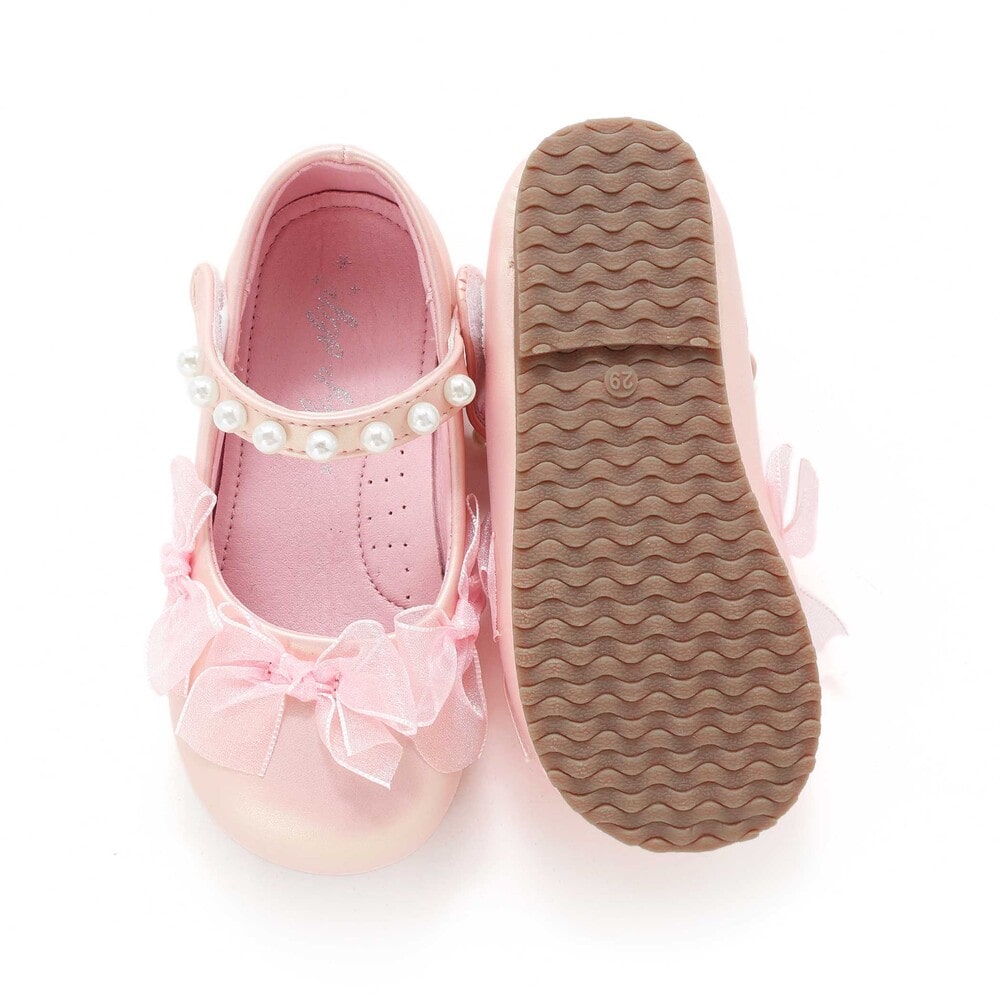 日本直送 Slap Slip 薄紗緞帶珍珠鞋 15-19cm 鞋系列 其他品牌