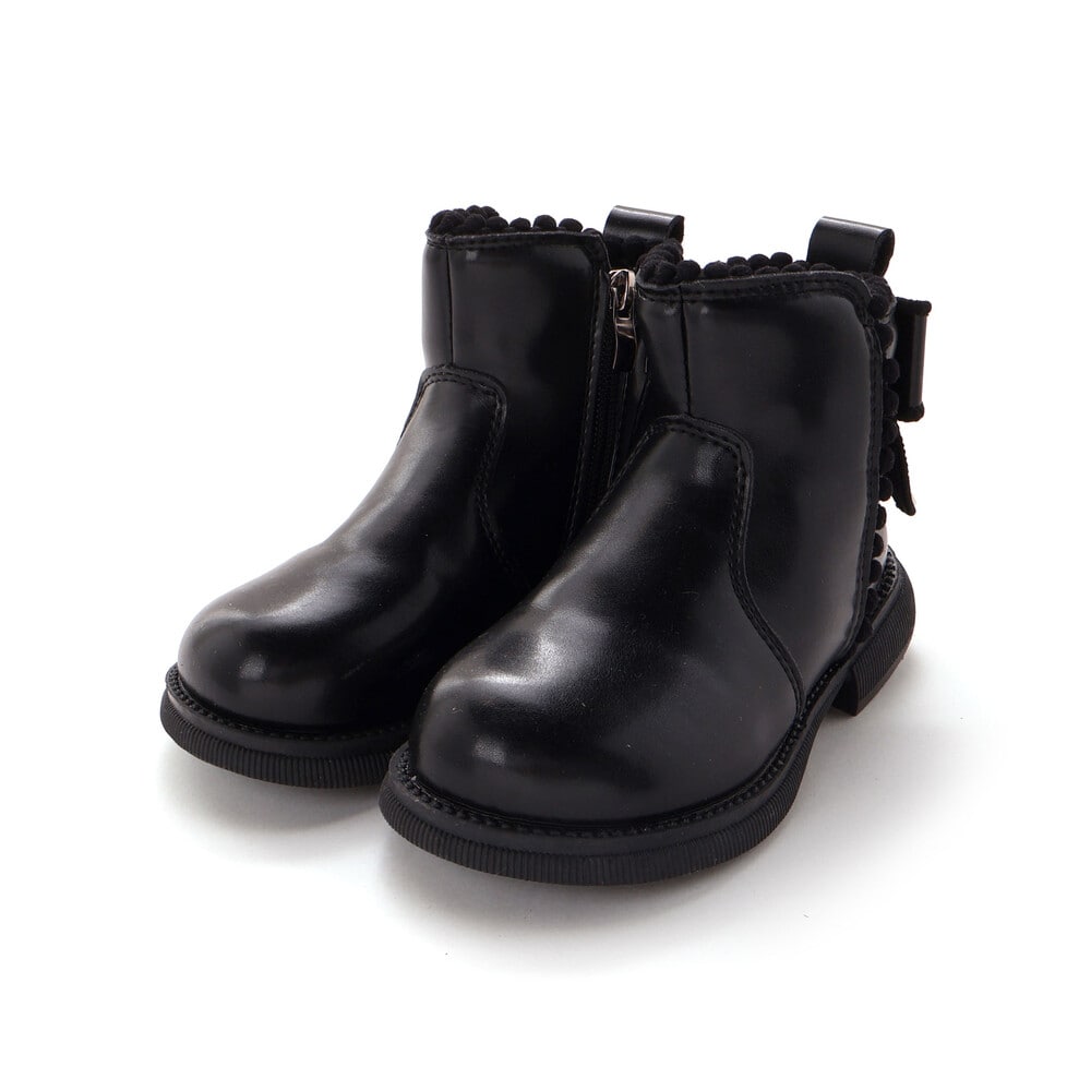 日本直送 Slap Slip 絨球流蘇絲帶短靴 15-19cm 鞋系列 其他品牌