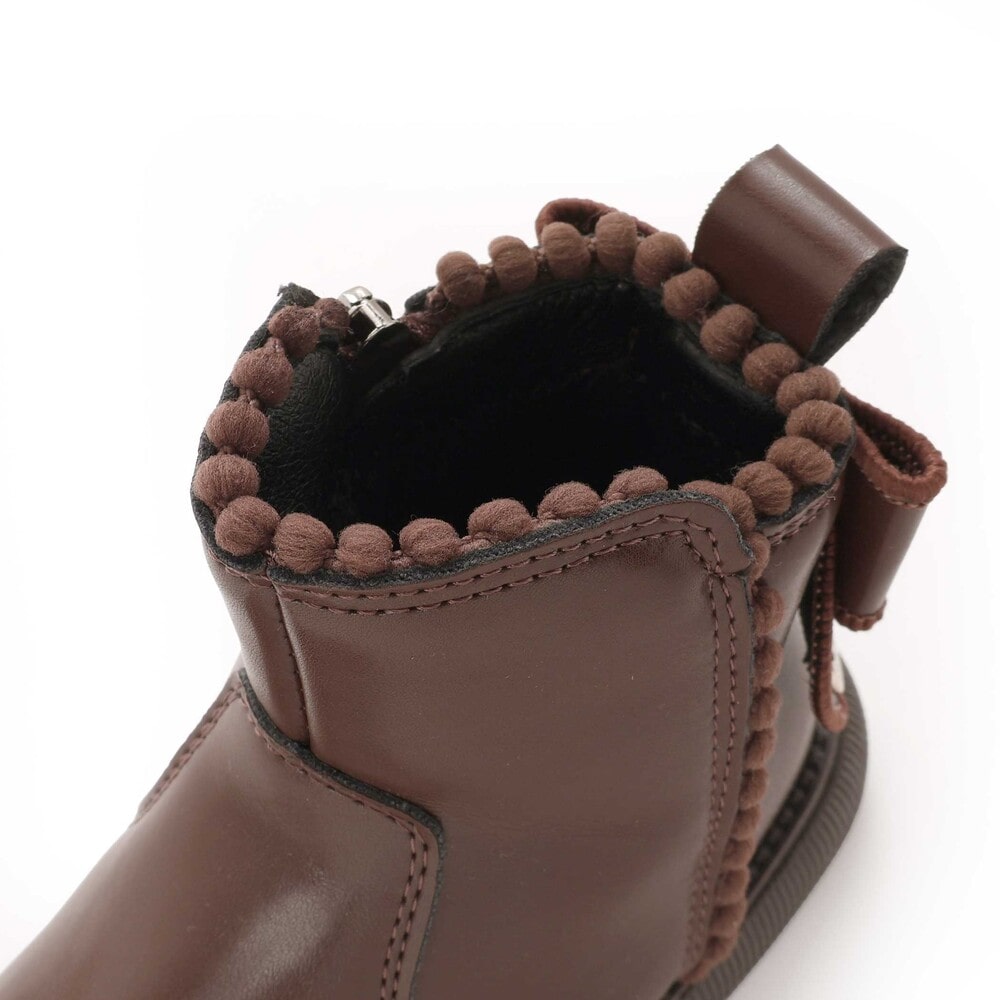 日本直送 Slap Slip 絨球流蘇絲帶短靴 15-19cm 鞋系列 其他品牌