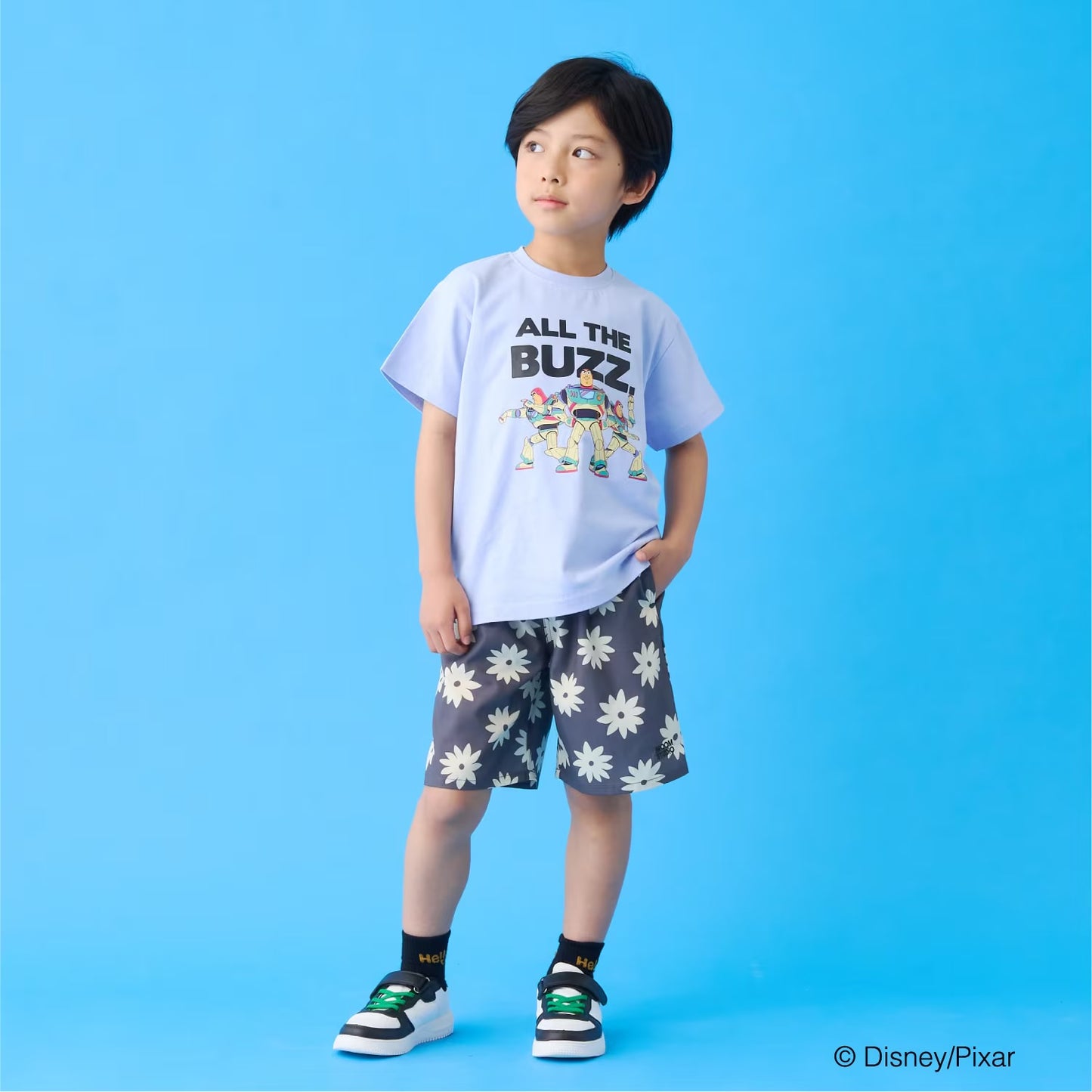 日本童裝 b・R# x Disney ToyStory 接觸冷感 防UV 印花上衣 100-140cm 男童款 夏季 TOPS