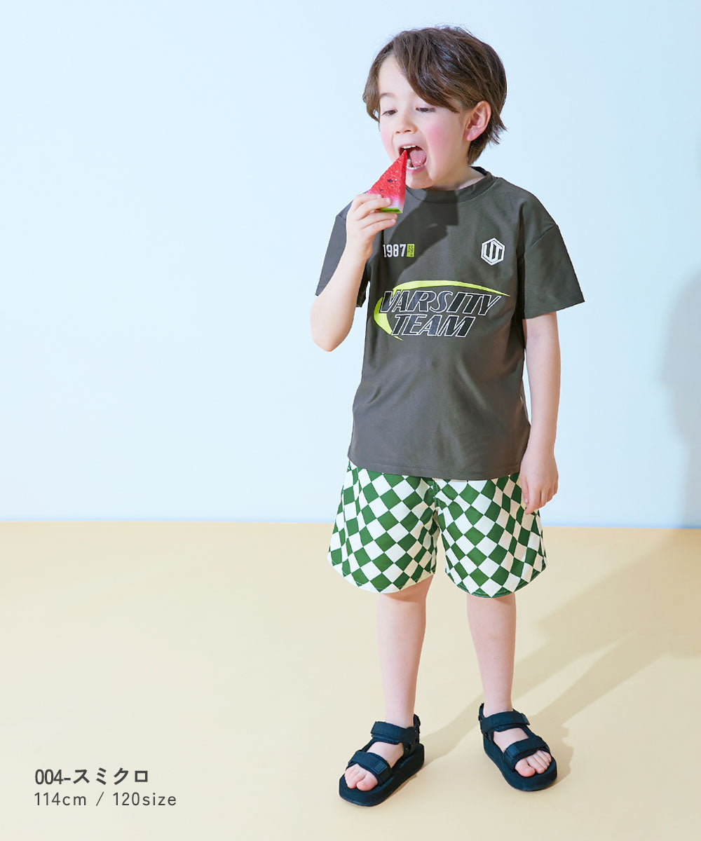日本童裝 dev!rock 防UV 水陸兩用 泳衣兩件套裝 100-160cm 男童款 夏季 TOPS PANTS 夏日玩水泳衣特輯