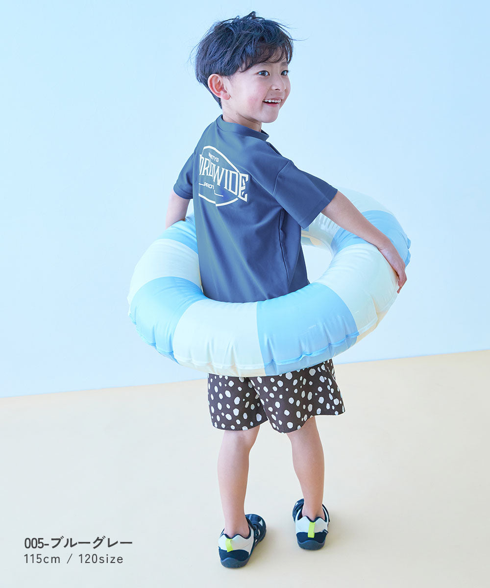 日本童裝 dev!rock 防UV 水陸兩用 泳衣兩件套裝 100-160cm 男童款 夏季 TOPS PANTS 夏日玩水泳衣特輯