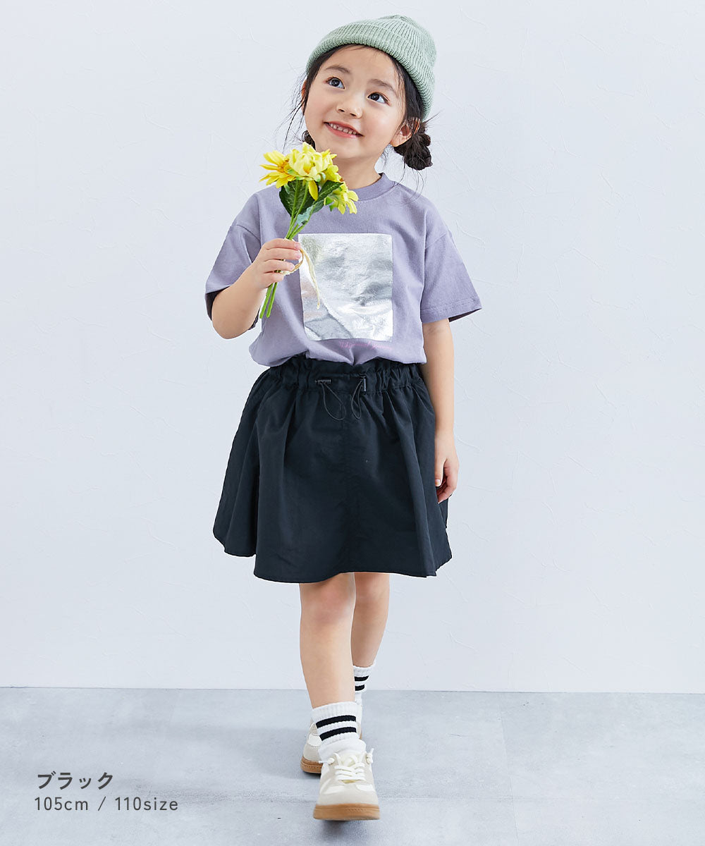 Japanese children's clothing dev!rock waterproof series drawstring work skirt 100-160cm girls summer SKIRTS