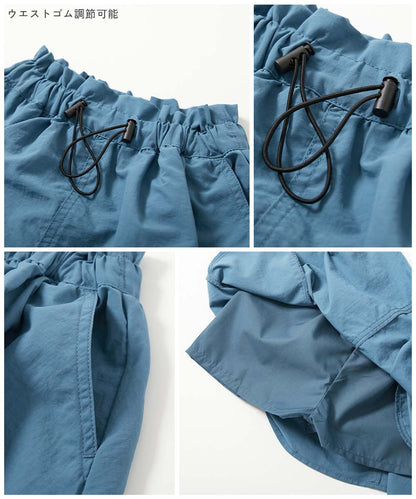 Japanese children's clothing dev!rock waterproof series drawstring work skirt 100-160cm girls summer SKIRTS