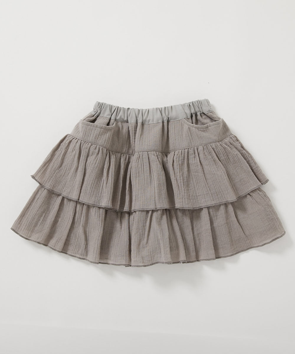 Japanese children's clothing dev!rock ruffled short skirt 100-160cm girls summer SKIRTS