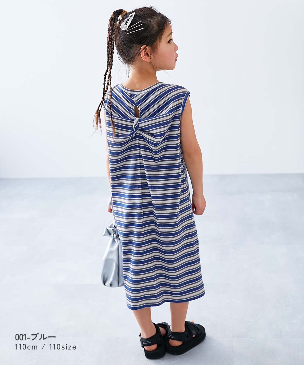 日本童裝 dev!rock 羅紋扭紋背心連身裙 100-160cm 女童款 夏季 DRESSES