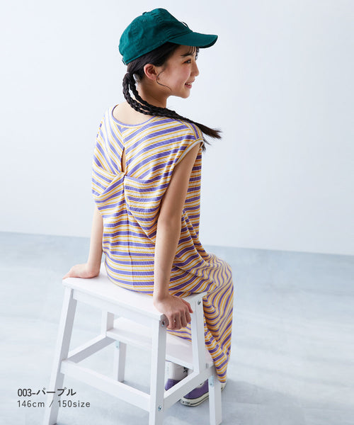 日本童裝 dev!rock 羅紋扭紋背心連身裙 100-160cm 女童款 夏季 DRESSES