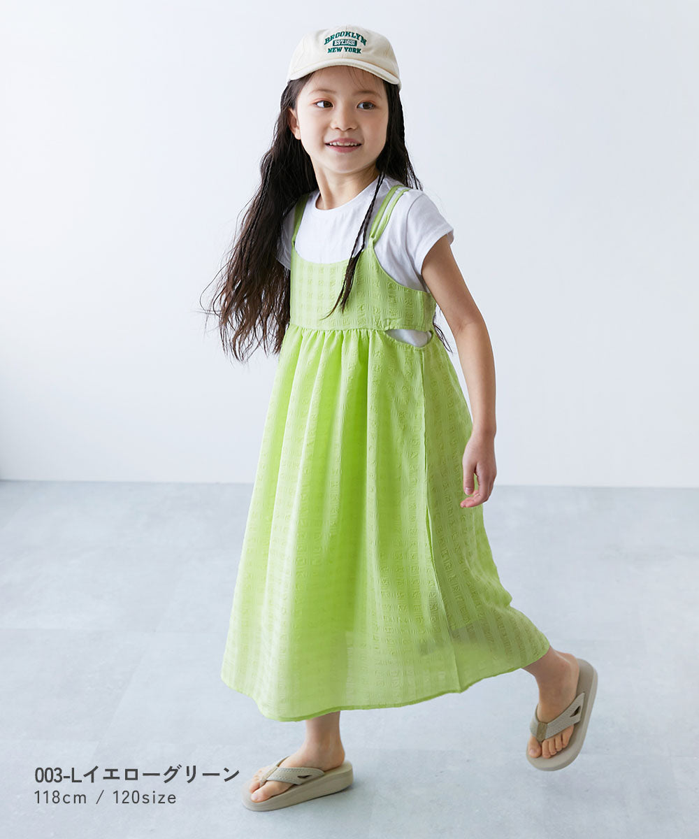日本童裝 dev!rock 吊帶裙及短袖上衣兩件套裝 100-160cm 女童款 夏季 TOPS DRESSES