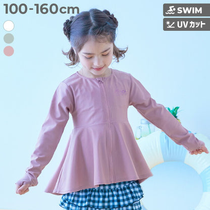 Japanese children's clothing dev!rock UV protection skirt swimsuit jacket 100-160cm girls summer play swimsuit special edition