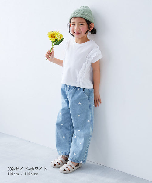 日本童裝 dev!rock 花邊紋上衣 100-160cm 女童款 夏季 TOPS