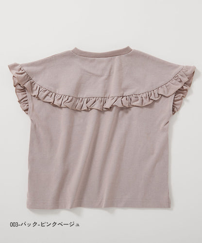 Japanese children's clothing dev!rock lace pattern top 100-160cm girls summer TOPS