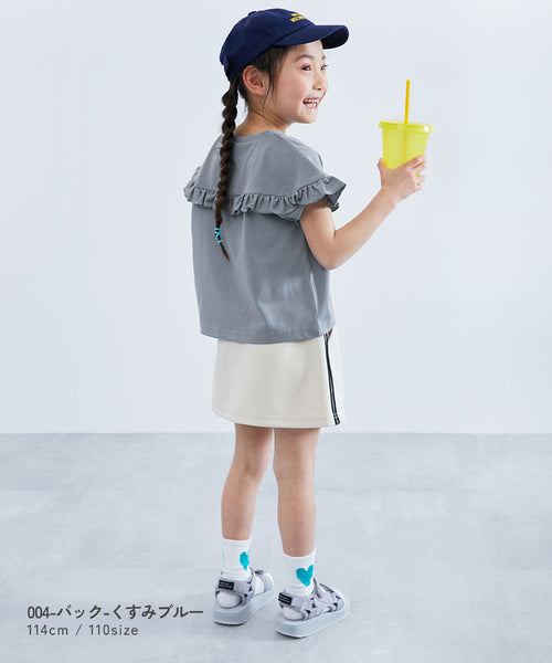 日本童裝 dev!rock 花邊紋上衣 100-160cm 女童款 夏季 TOPS