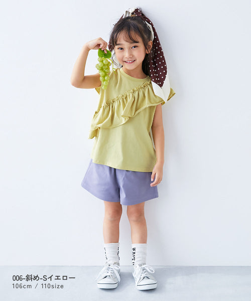 日本童裝 dev!rock 花邊紋上衣 100-160cm 女童款 夏季 TOPS