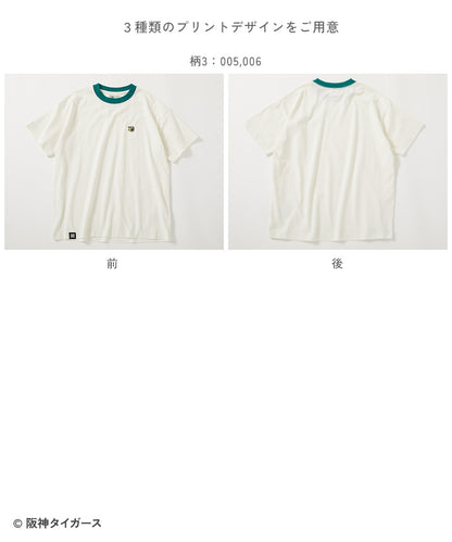 Japanese dev!rock x Hanshin Tigers parent-child embroidered short-sleeved top (M-LL adult summer tops)
