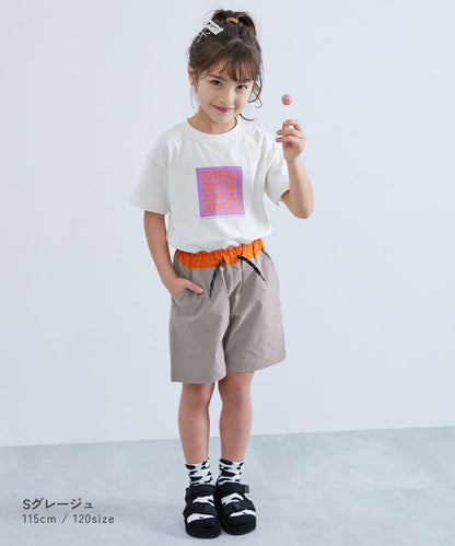 Japanese dev!rock wrinkle-resistant drawstring shorts (100-160cm) for boys and girls (summer PANTS)