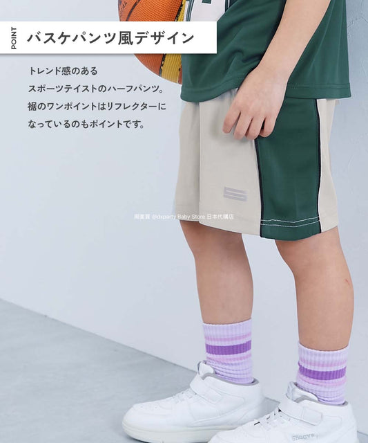 Japanese children's clothing dev!rock cool quick-drying series smooth stretch mesh breathable sports shorts 100-160cm contact cool boys/girls summer PANTS sports series