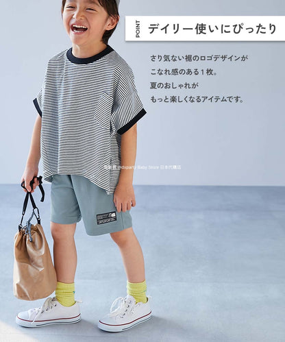 Japanese children's clothing dev!rock cool quick-drying series smooth stretch mesh breathable sports shorts 100-160cm contact cool boys/girls summer PANTS sports series