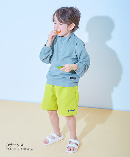 Japanese children's clothing dev!rock UV-blocking amphibious half-zip top 100-160cm for boys and girls Summer TOPS Summer swimming swimsuit special