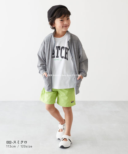 Japanese children's clothing dev!rock UV protection thin stand collar jacket 100-160cm boys/girls spring and summer outerwear