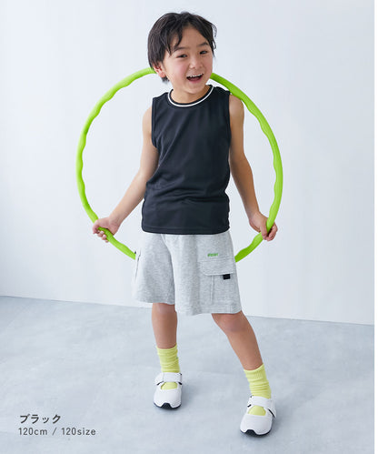 日本童裝 dev!rock 涼感 速乾系列 光滑彈力 網眼透氣背心 100-160cm 接觸冷感 男童款 夏季 TOPS 運動系列