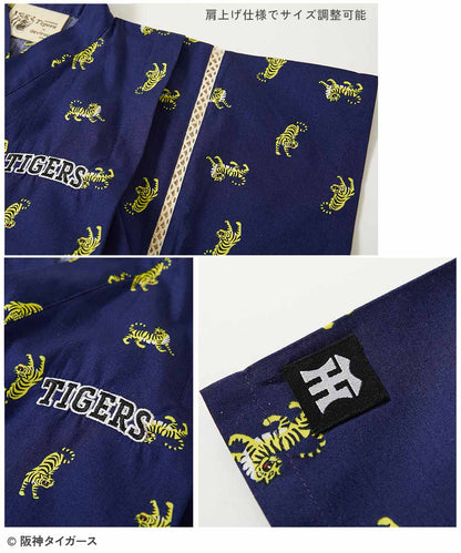 dev!rock x Hanshin Tigers Jinbei Japanese Kimono 90-140cm Boys' Summer TOPS PANTS Japanese Summer Festival Special