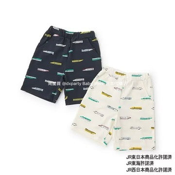 Japanese children's clothing pe#main x Shinkansen full print shorts 80-130cm boys' summer PANTS Railway Series 