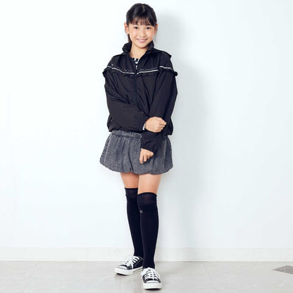 日本童裝  SLAP SLIP 反光條 網眼內襯 運動風褸 100-150cm 女童款 秋季 OUTERWEAR
