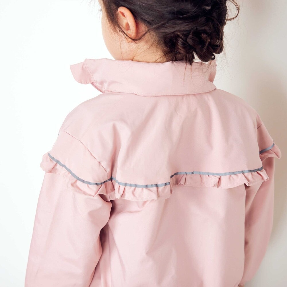 日本童裝  SLAP SLIP 反光條 網眼內襯 運動風褸 100-150cm 女童款 秋季 OUTERWEAR