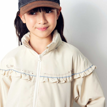 日本童裝  SLAP SLIP 反光條 網眼內襯 運動風褸 100-150cm 女童款 秋季 OUTERWEAR