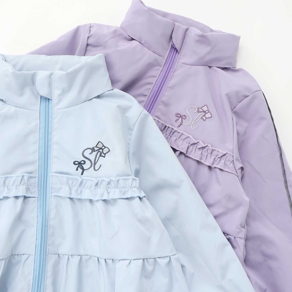 日本童裝  SLAP SLIP 反光條 網眼內襯 運動風褸 100-150cm 女童款 秋季 OUTERWEAR