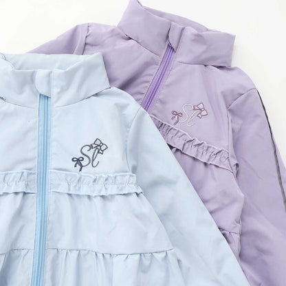 日本童裝  SLAP SLIP 反光條 網眼內襯 運動風褸 100-150cm 女童款 秋季 OUTERWEAR
