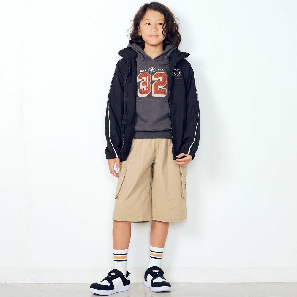 日本童裝  SLAP SLIP 反光條 網眼內襯 運動風褸 100-150cm 男童款/女童款 秋季 OUTERWEAR