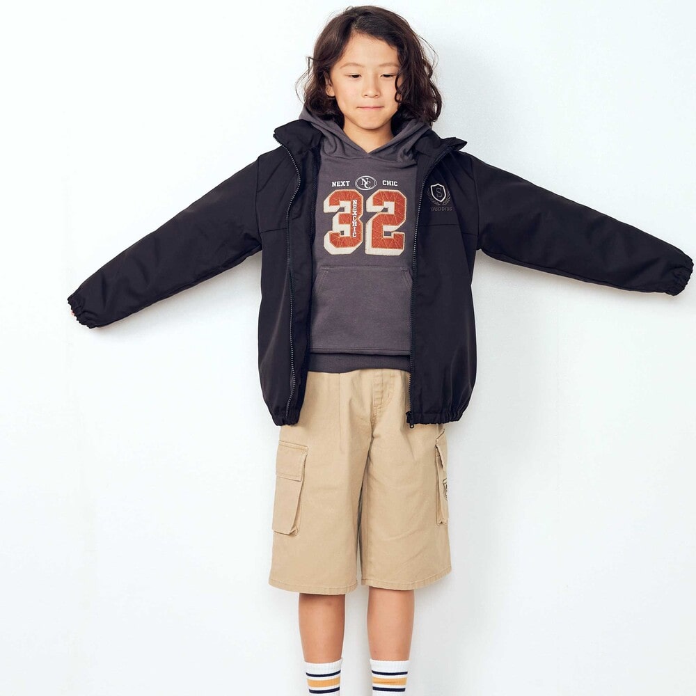 日本童裝  SLAP SLIP 反光條 網眼內襯 運動風褸 100-150cm 男童款/女童款 秋季 OUTERWEAR