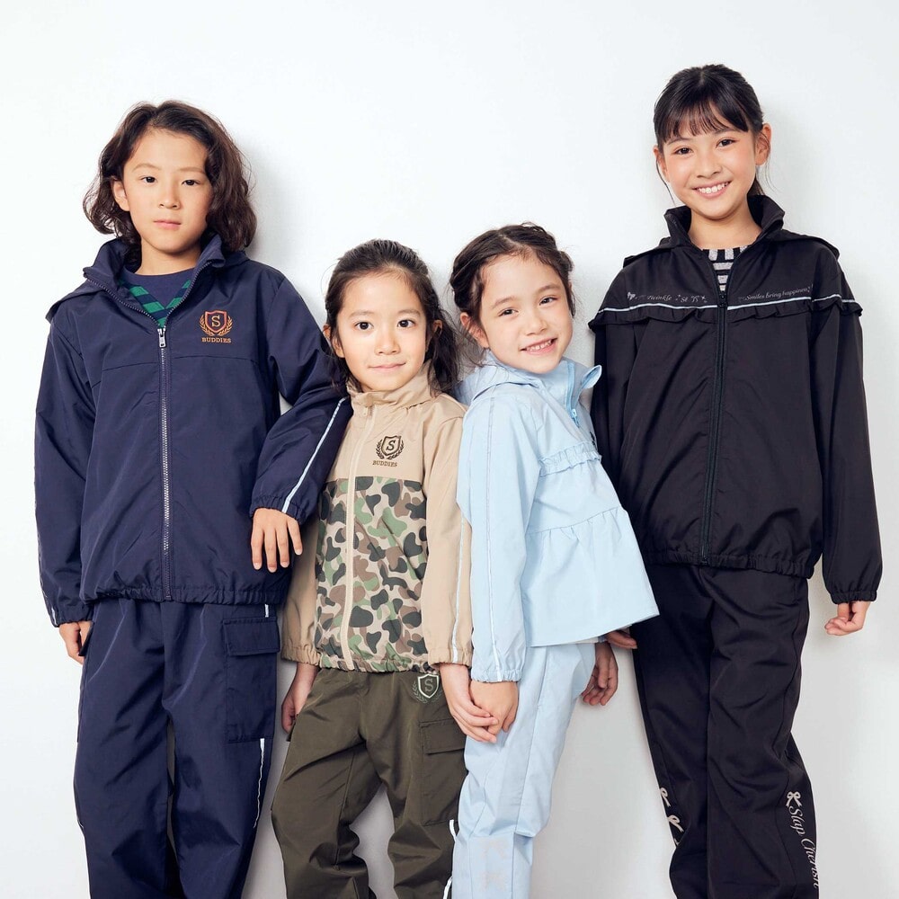 日本童裝  SLAP SLIP 反光條 網眼內襯 運動風褸 100-150cm 男童款/女童款 秋季 OUTERWEAR
