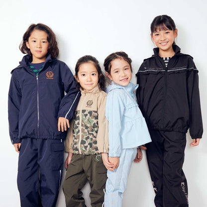 日本童裝  SLAP SLIP 反光條 網眼內襯 運動風褸 100-150cm 女童款 秋季 OUTERWEAR