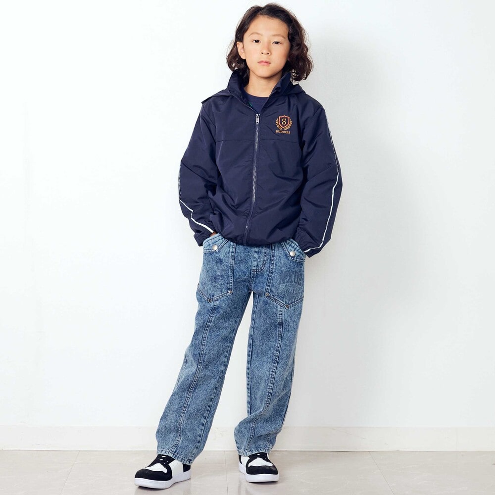 日本童裝  SLAP SLIP 反光條 網眼內襯 運動風褸 100-150cm 男童款/女童款 秋季 OUTERWEAR