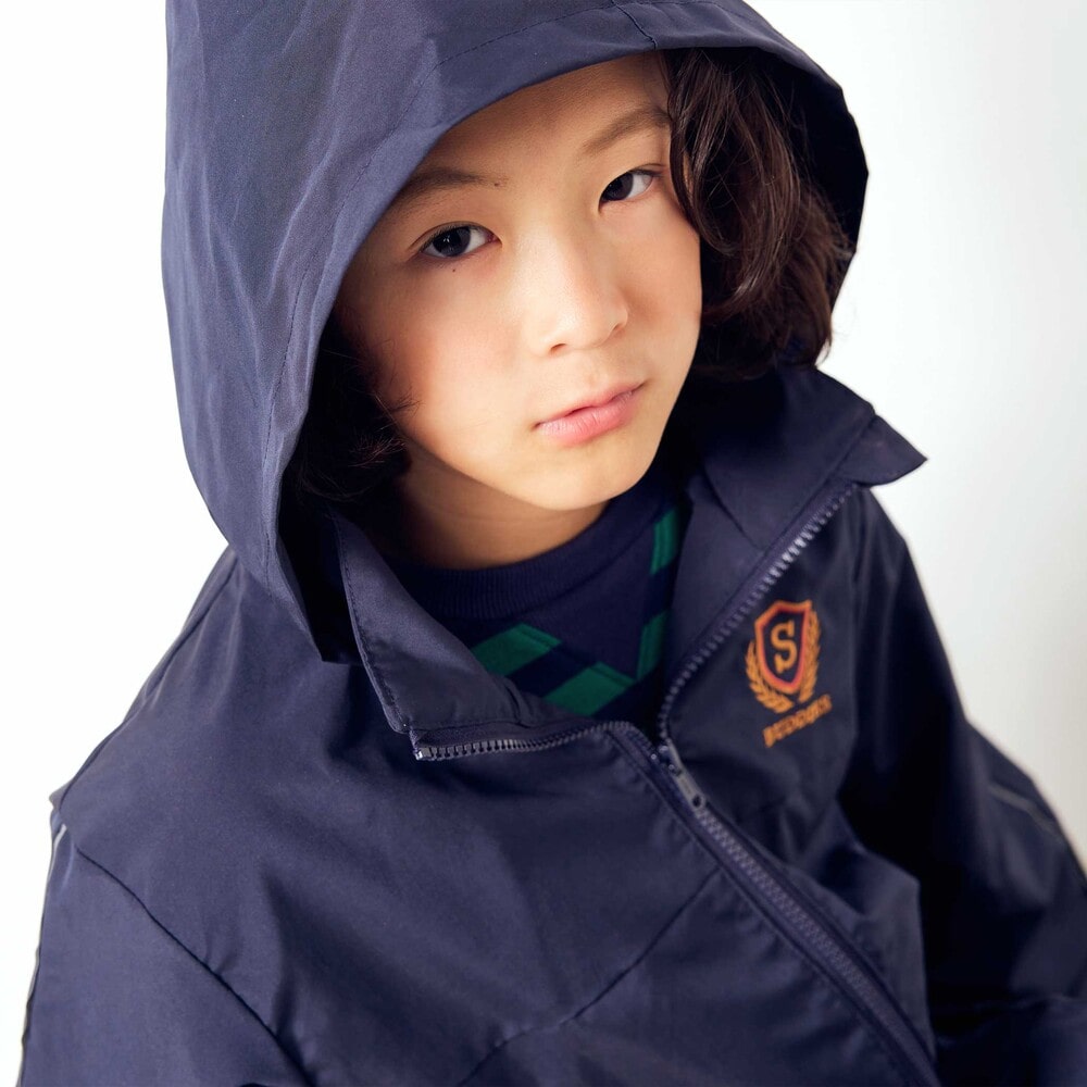 日本童裝  SLAP SLIP 反光條 網眼內襯 運動風褸 100-150cm 男童款/女童款 秋季 OUTERWEAR
