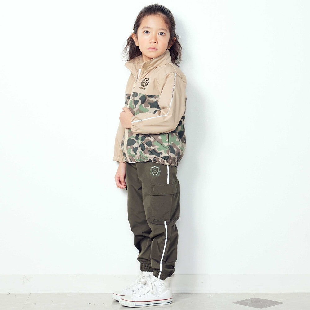日本童裝  SLAP SLIP 反光條 網眼內襯 運動風褸 100-150cm 男童款/女童款 秋季 OUTERWEAR