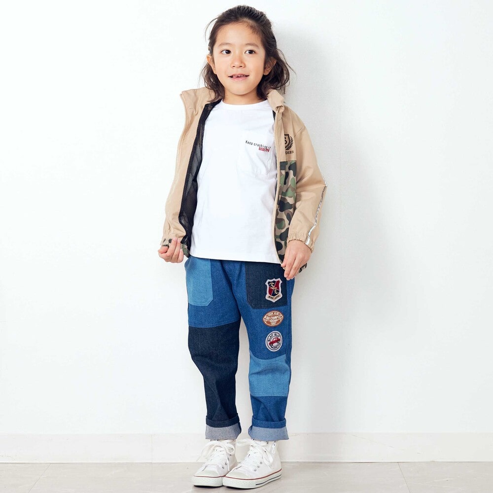 日本童裝  SLAP SLIP 反光條 網眼內襯 運動風褸 100-150cm 男童款/女童款 秋季 OUTERWEAR