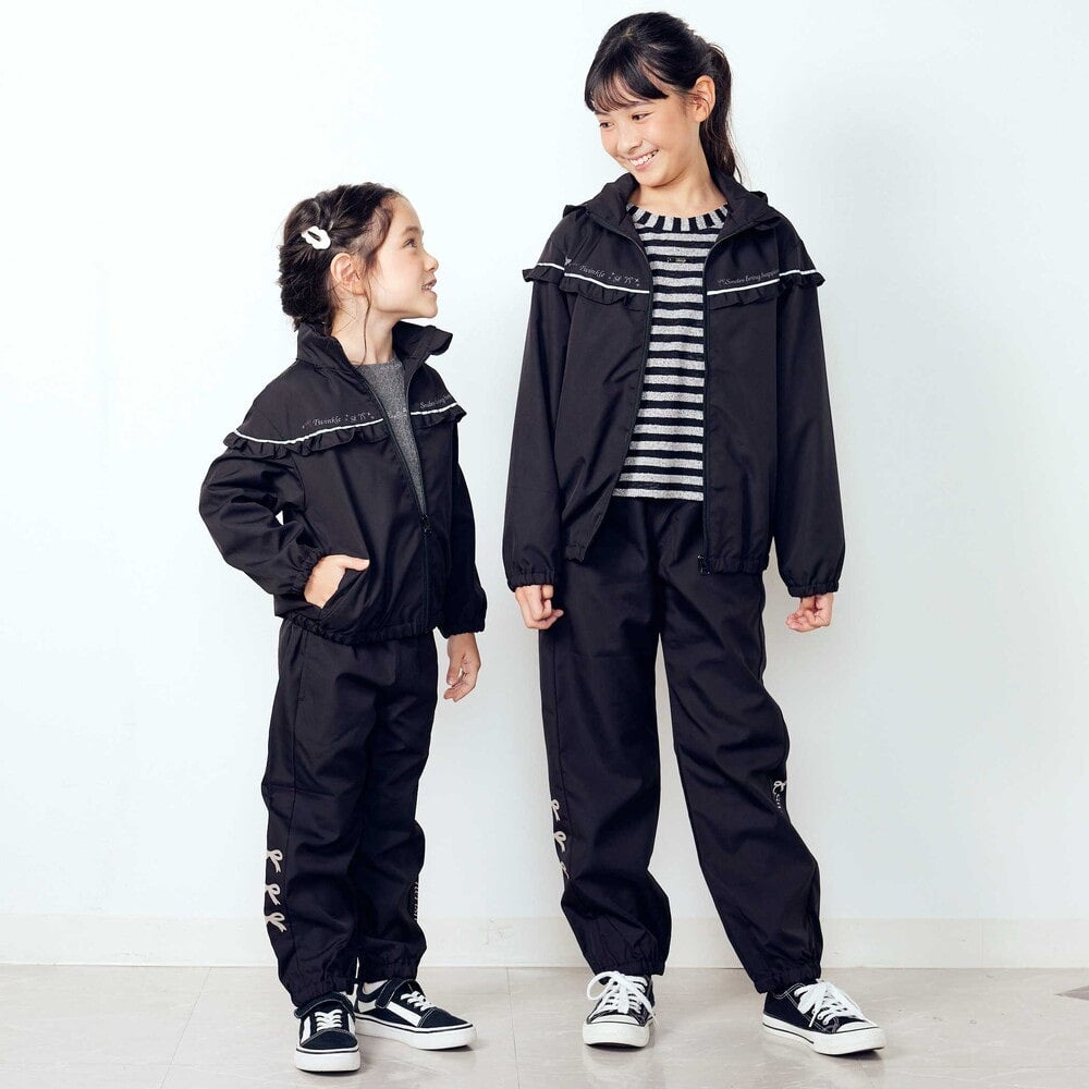 日本童裝  SLAP SLIP 反光條 網眼內襯 運動風褸 100-150cm 女童款 秋季 OUTERWEAR