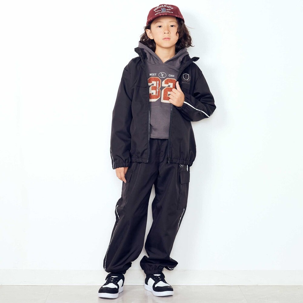 日本童裝  SLAP SLIP 反光條 網眼內襯 運動長褲 100-150cm 男童款/女童款 秋季 PANTS