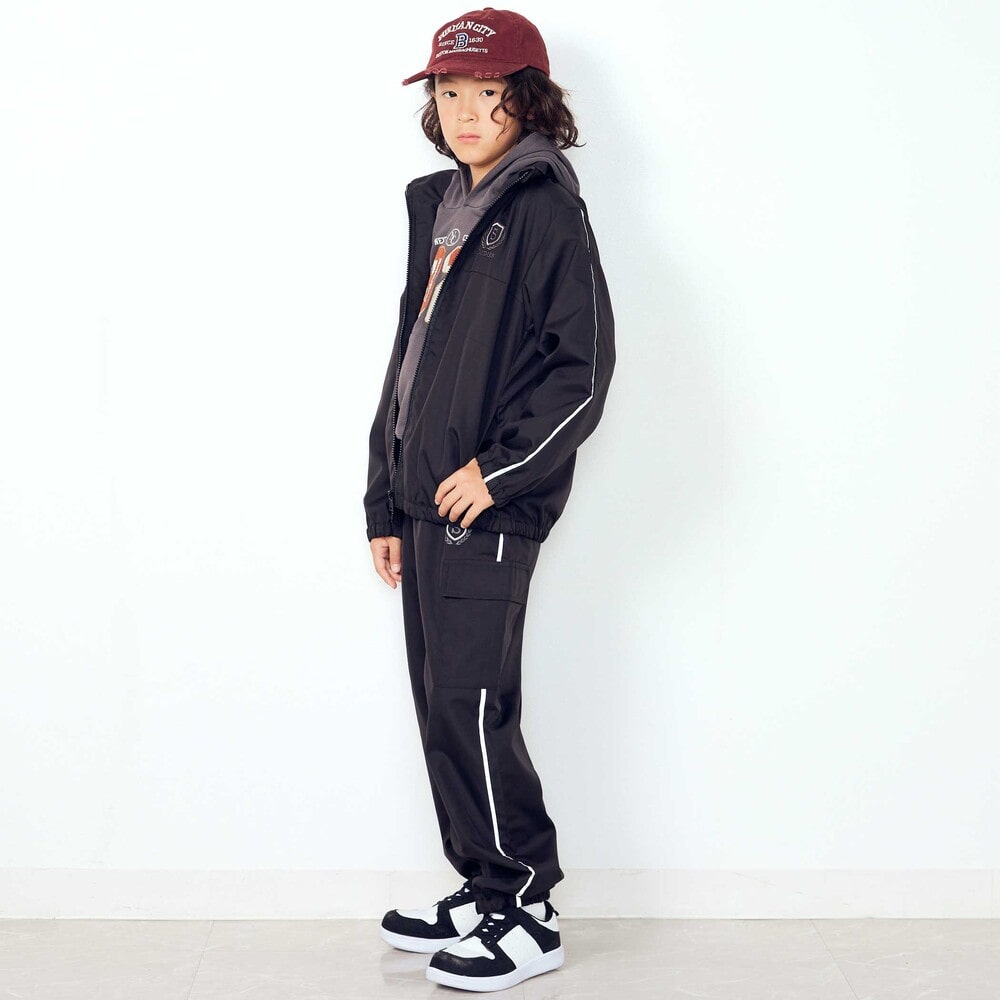 日本童裝  SLAP SLIP 反光條 網眼內襯 運動長褲 100-150cm 男童款/女童款 秋季 PANTS