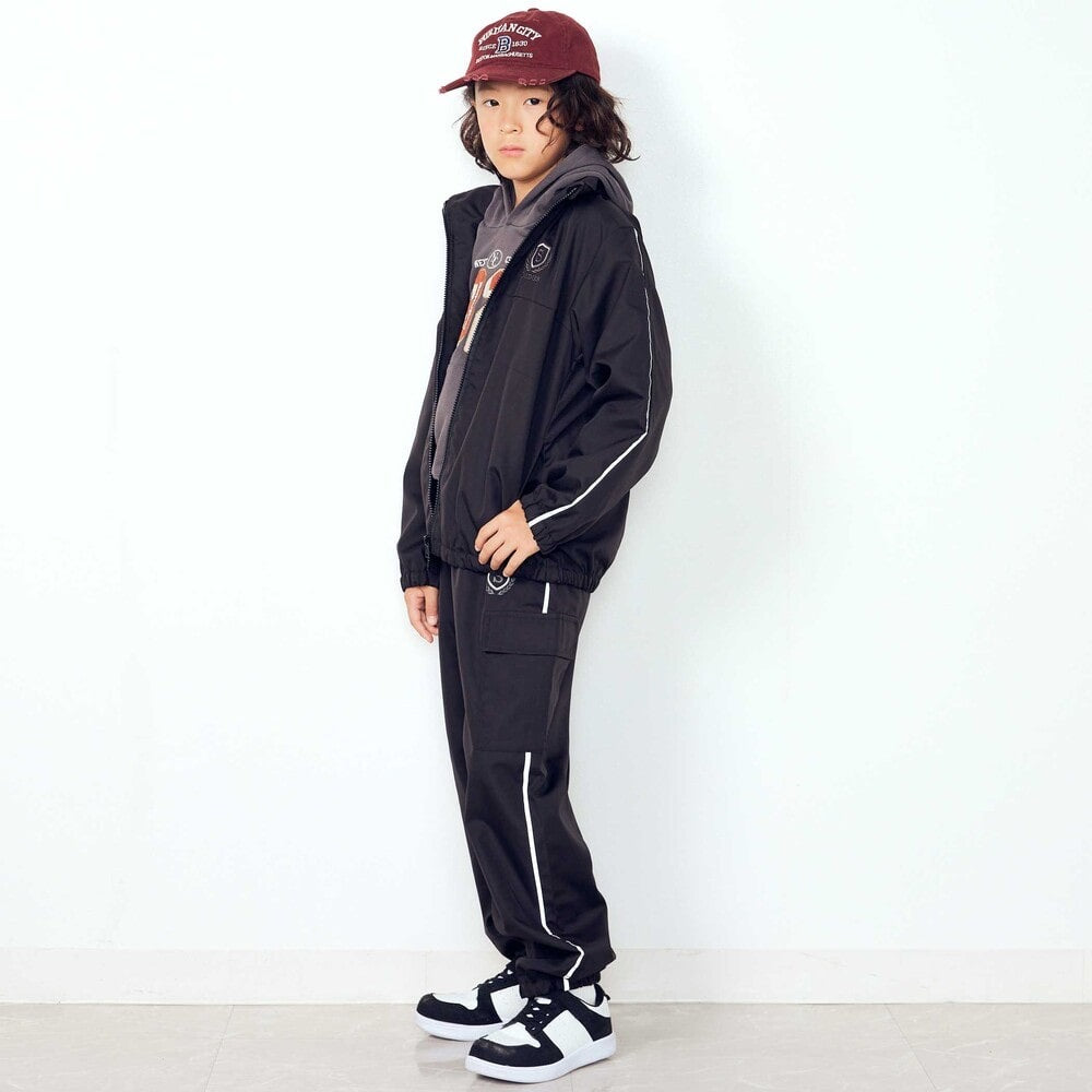 日本童裝  SLAP SLIP 反光條 網眼內襯 運動風褸 100-150cm 男童款/女童款 秋季 OUTERWEAR